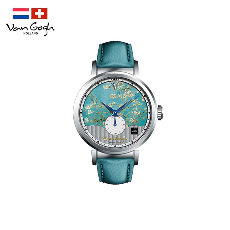 Van Gogh Small Seconds Hand Leather Strap Quartz Wrist Women's Watch