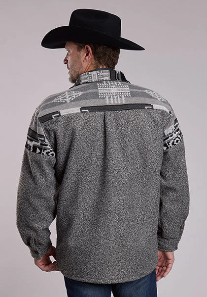 Roper 3304 Provence Weave (Grey) - Men's Shirt Jacket