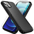 Entronix Bundle Compatible with iPhone 15 - Soft-Touch Dual-Layer Case & 1 Clear Screen Protector