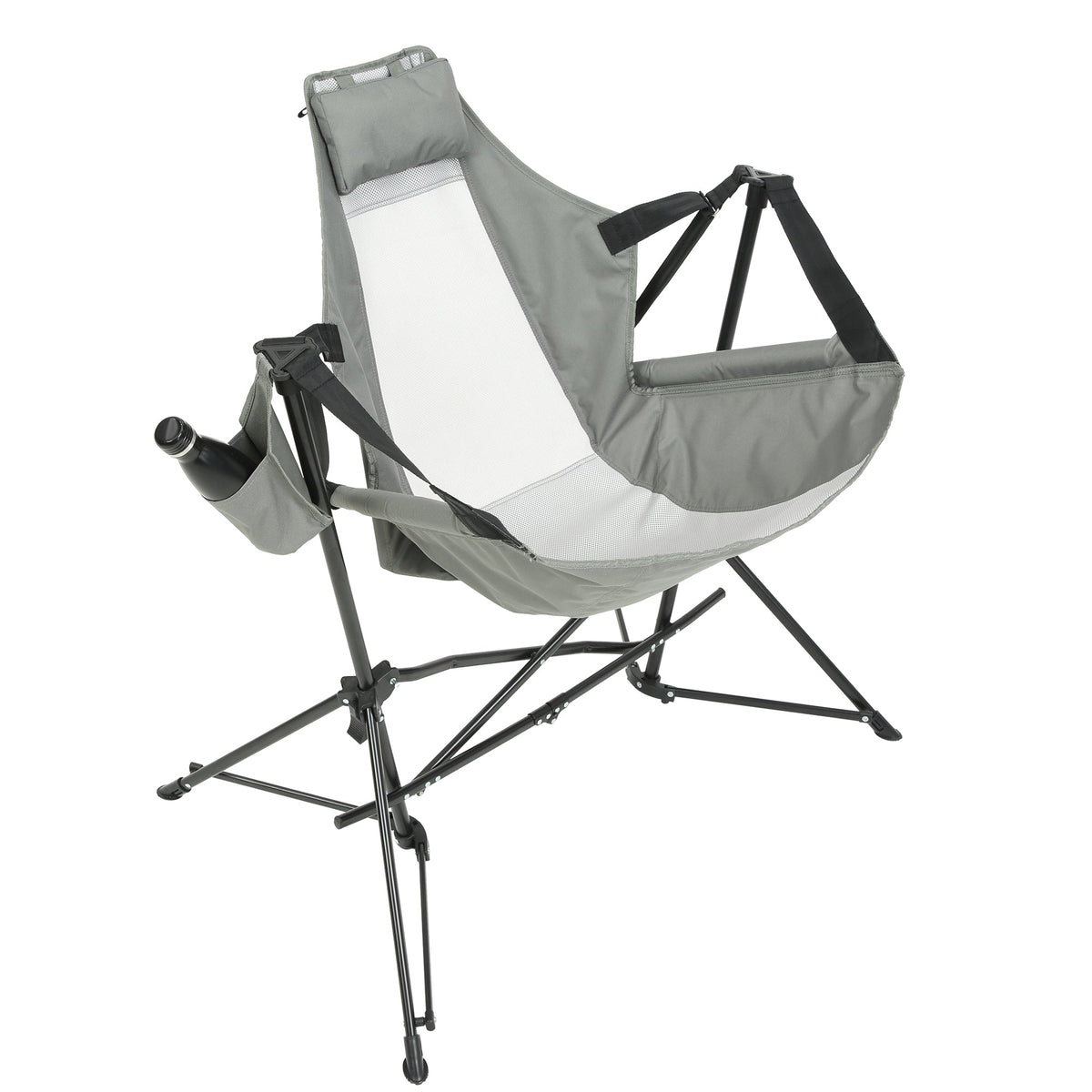 Hammock Camping Chair with Steel Frame - Grey or Black