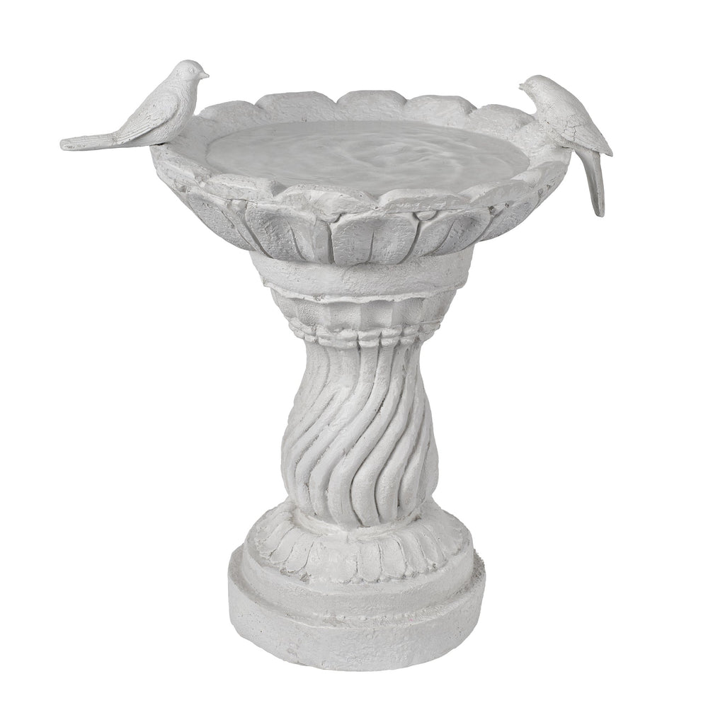 16.54" Garden Bird Bath Statue, Resin