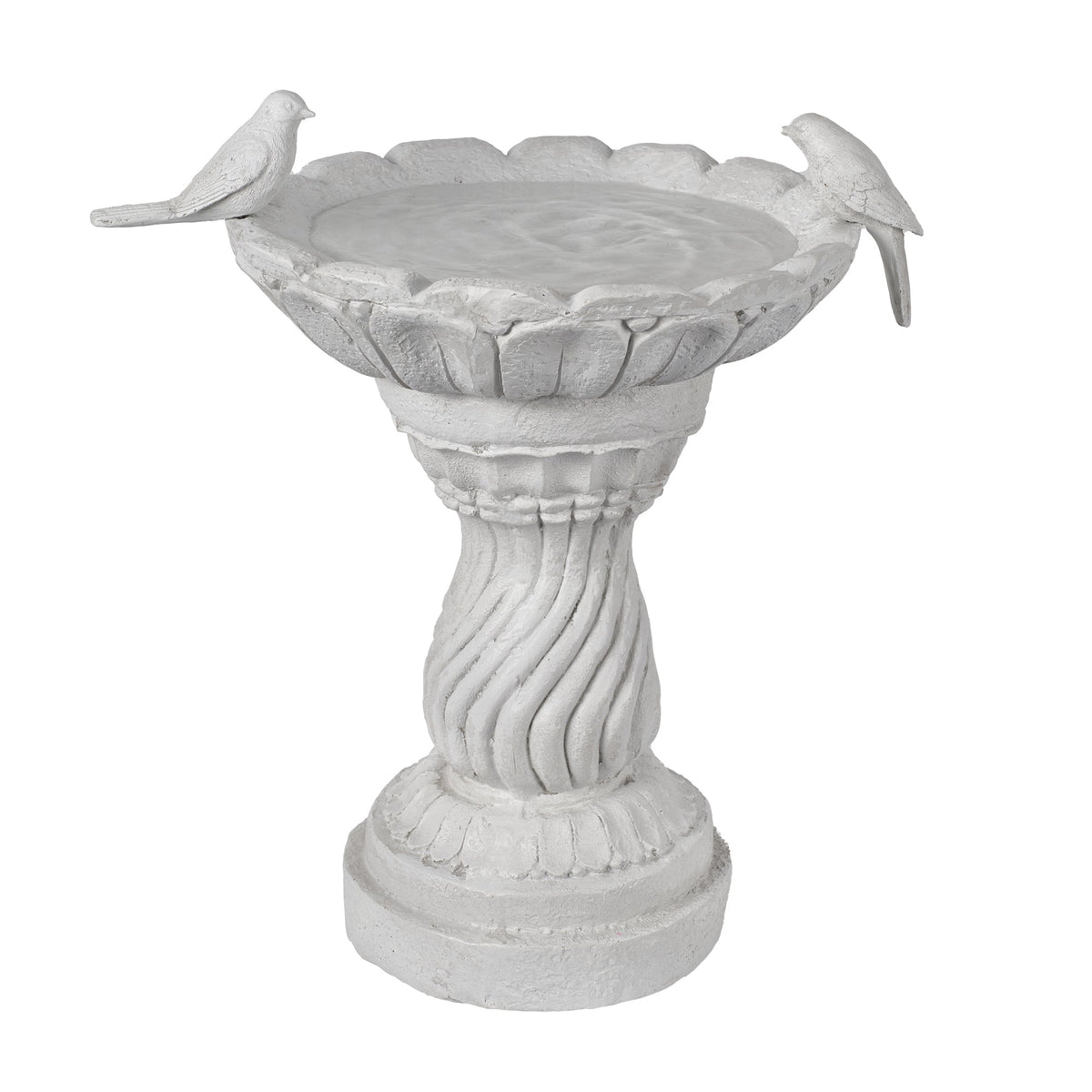 16.54" Garden Bird Bath Statue, Resin