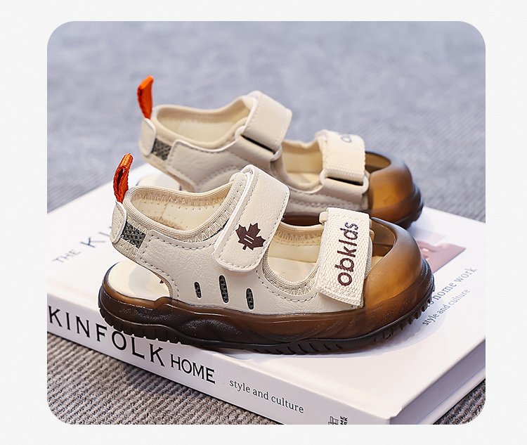 Children's Beach Shoes Summer New Style Medium And Large Children's And Boys' Sandals Velcro Children's Shoes
