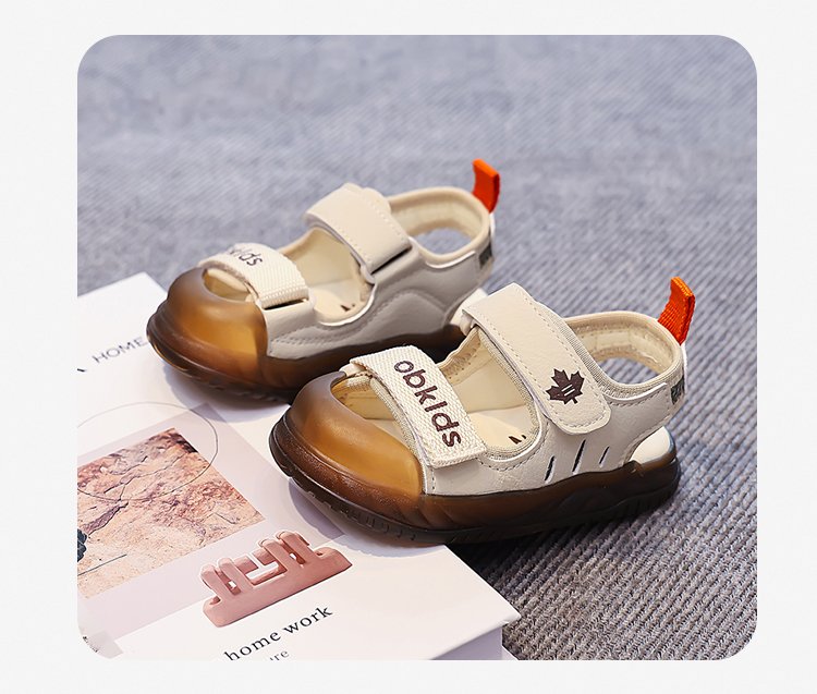 Children's Beach Shoes Summer New Style Medium And Large Children's And Boys' Sandals Velcro Children's Shoes