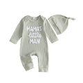 Baby Boygirl Towel-embroidered Striped Long-sleeve Onesie With Hood