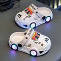 Childrens Car-Shaped Glowing Non-Slip Soft-Soled Slippers