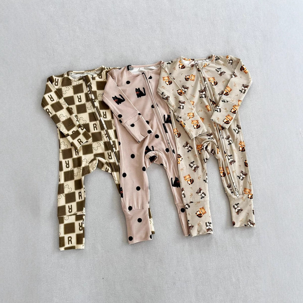 Bamboo Fiber Onesie European And American Style For Infants And Toddlers