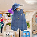 Children's Pure Cotton Striped Romper