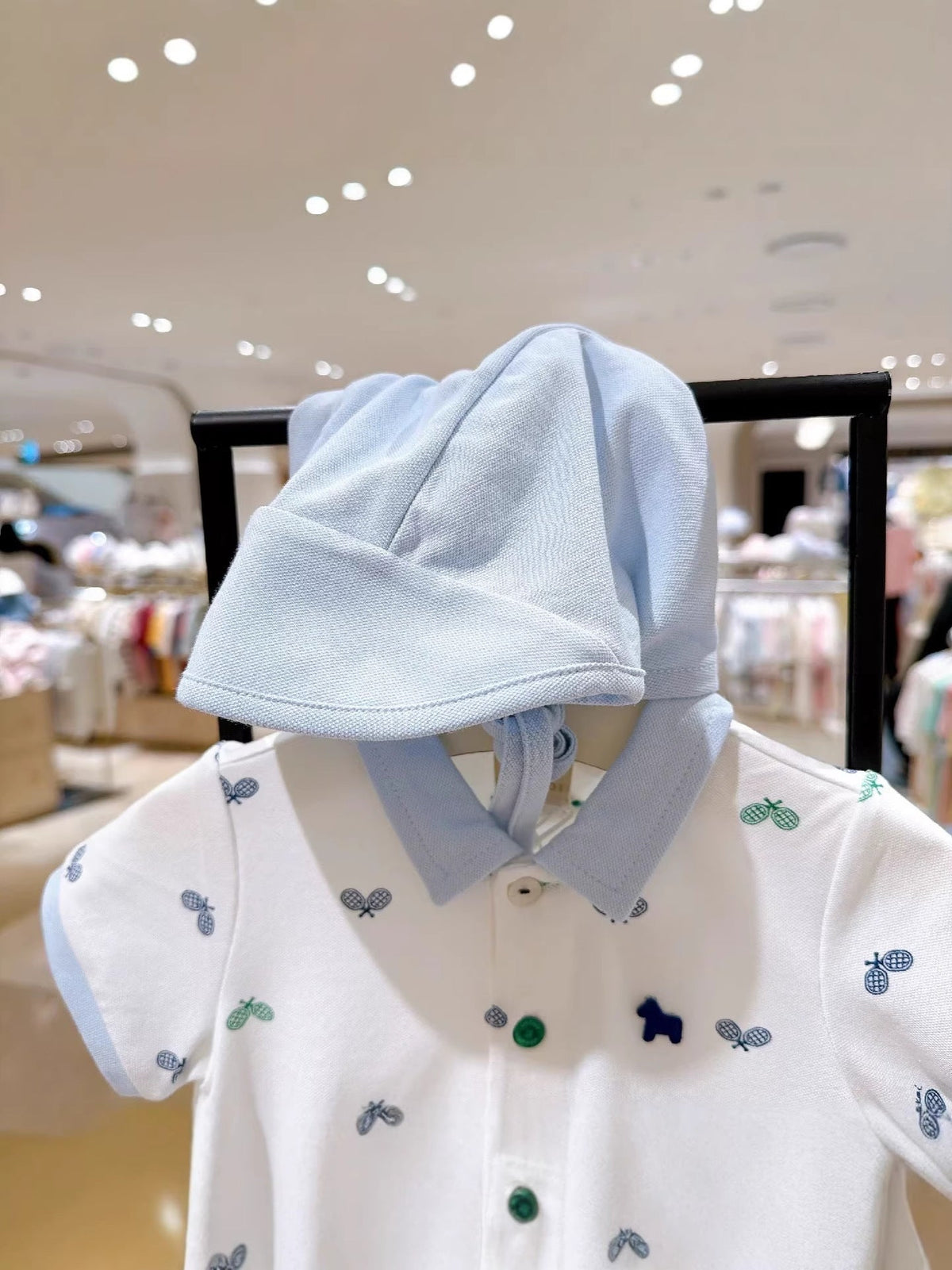 Children's Clothing Baby Romper With A Cute Turn-down Collar Hat