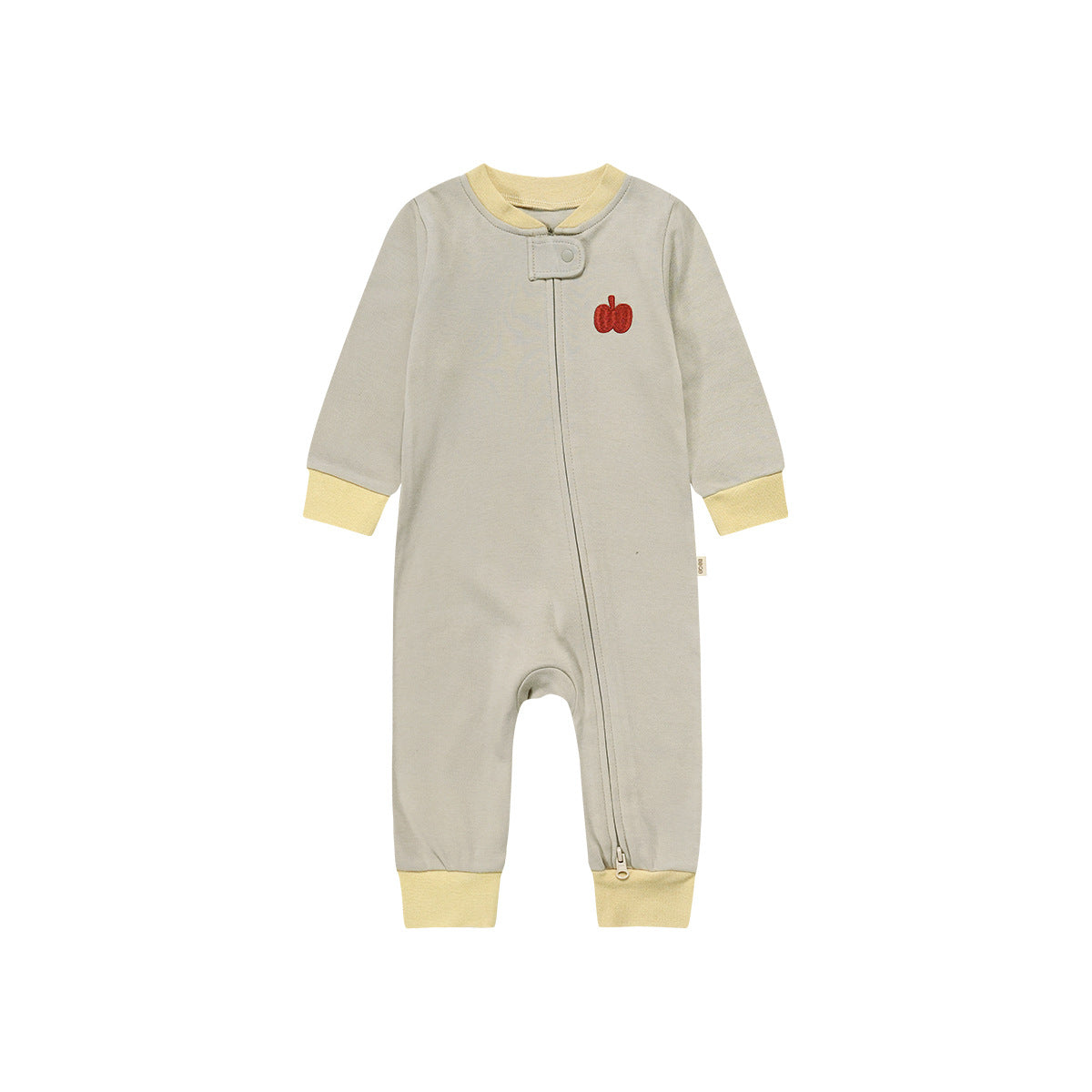 Zippered Cotton Baby Romper Outdoor Crawling Clothes