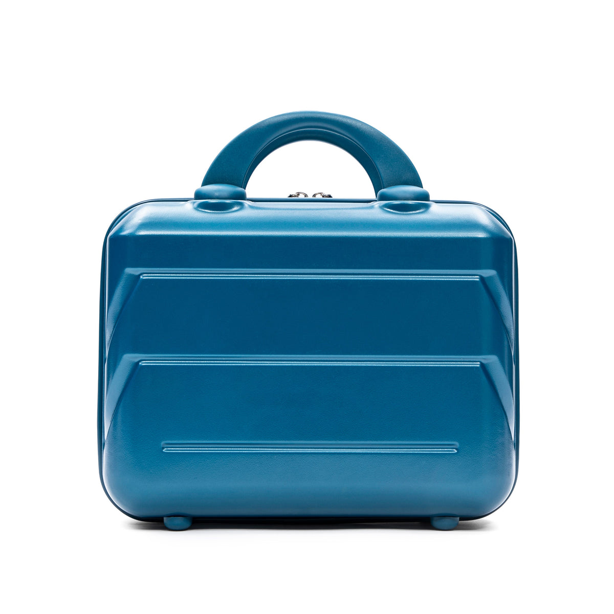 2-Piece Luggage Set: Cosmetic Case & Suitcase (Dark Blue)