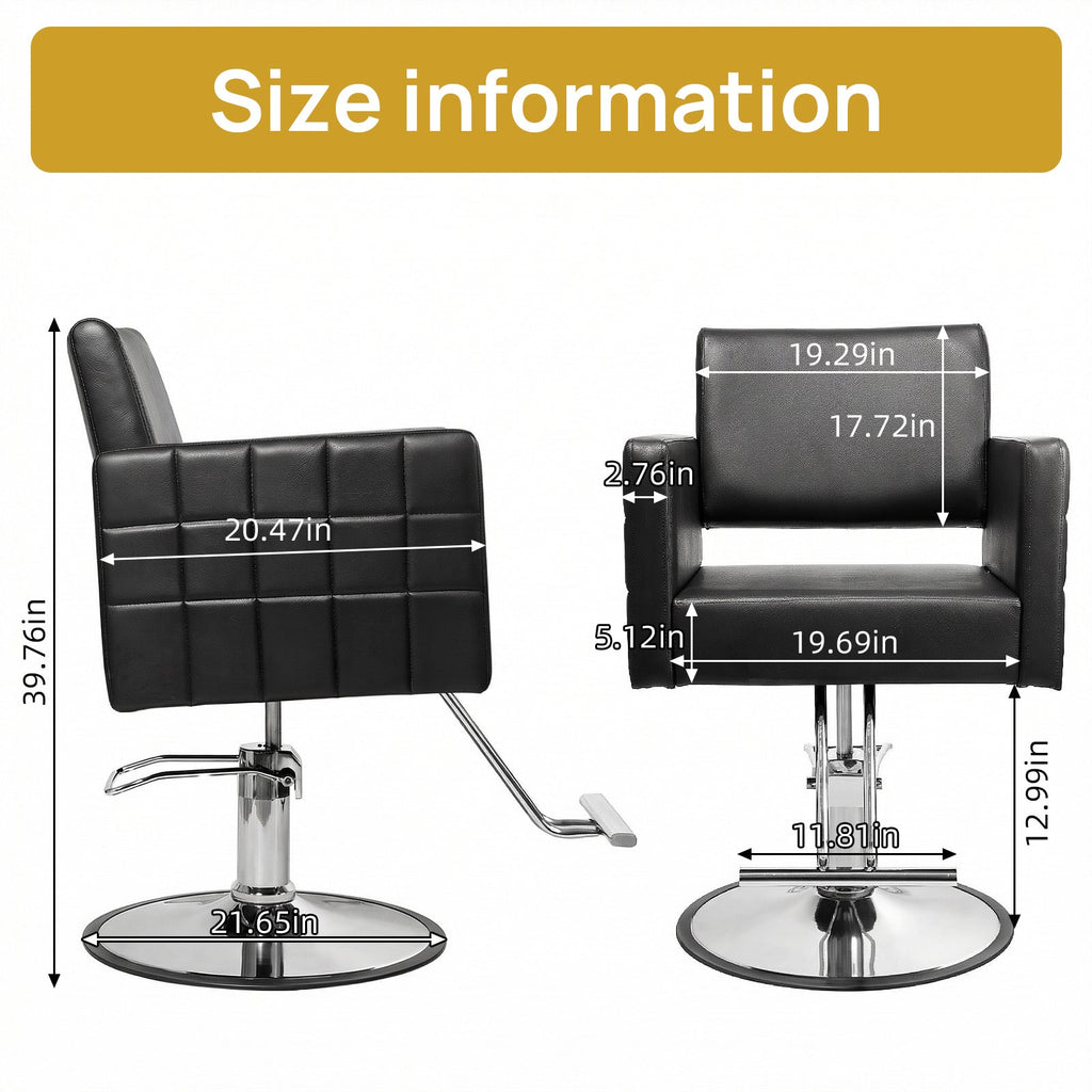 Black Salon Stylist Chair for Home