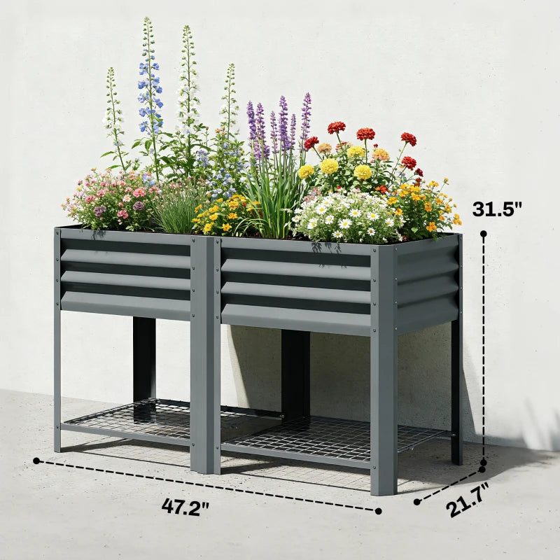 Patio Planter Box: Outdoor Elevated Garden Bed