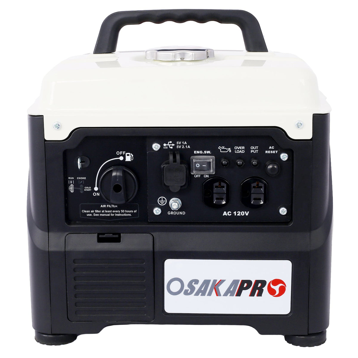 1200W Ultra-Quiet Portable Inverter Generator with Eco-Mode – Aluminum
