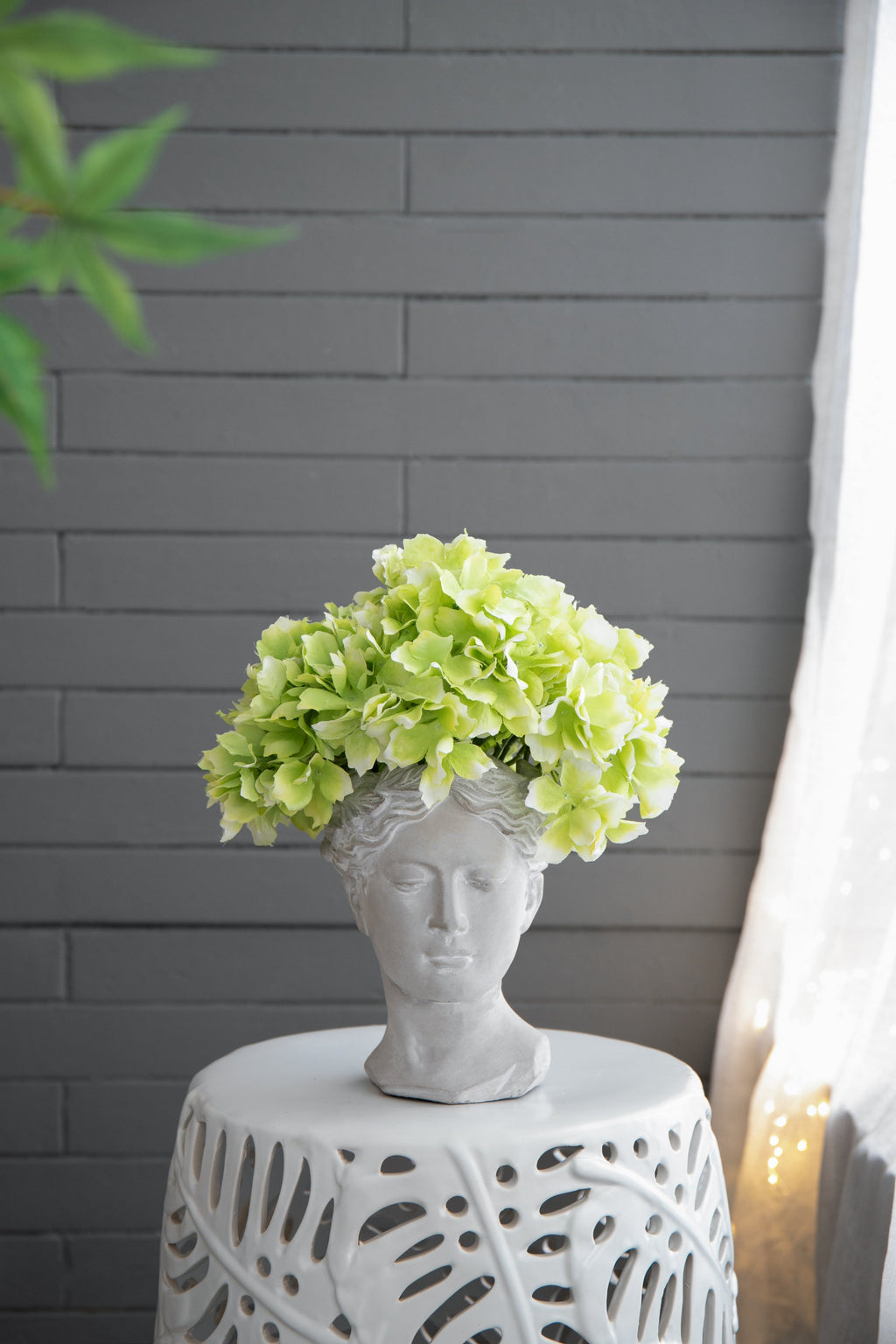 Greek Style Cement Head Planter