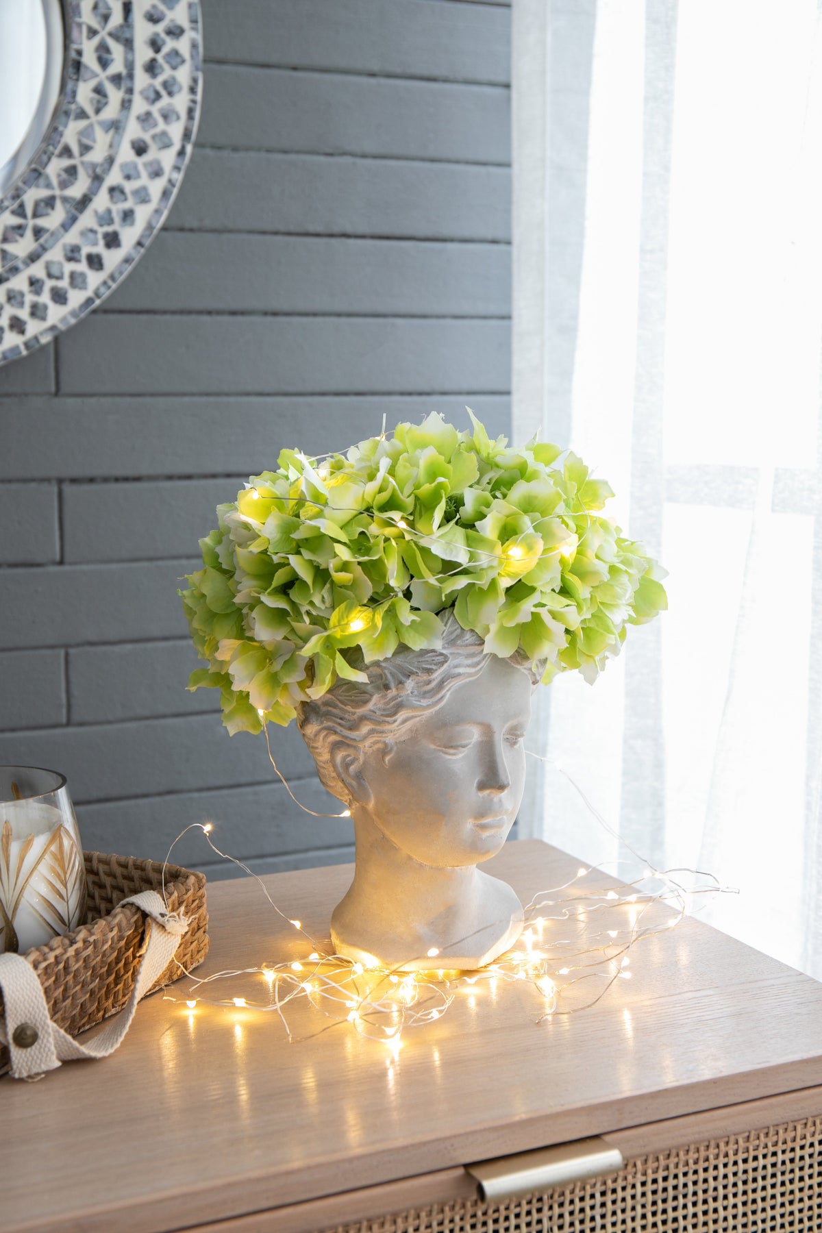 Greek Style Cement Head Planter