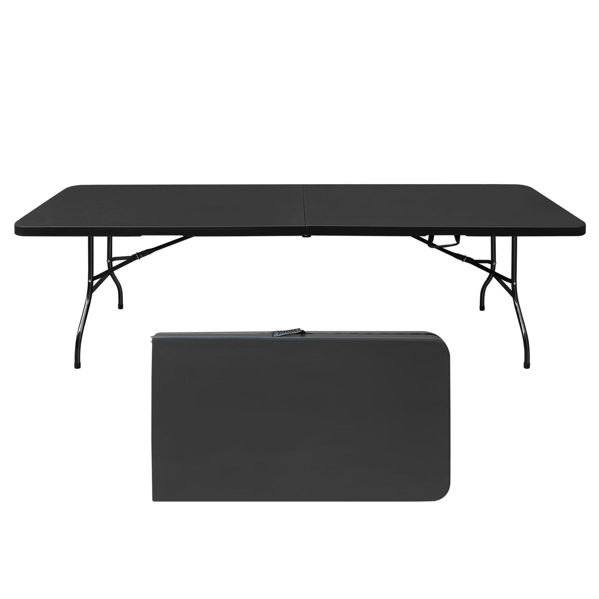 8ft Folding Table for Camping, Picnics, and Parties