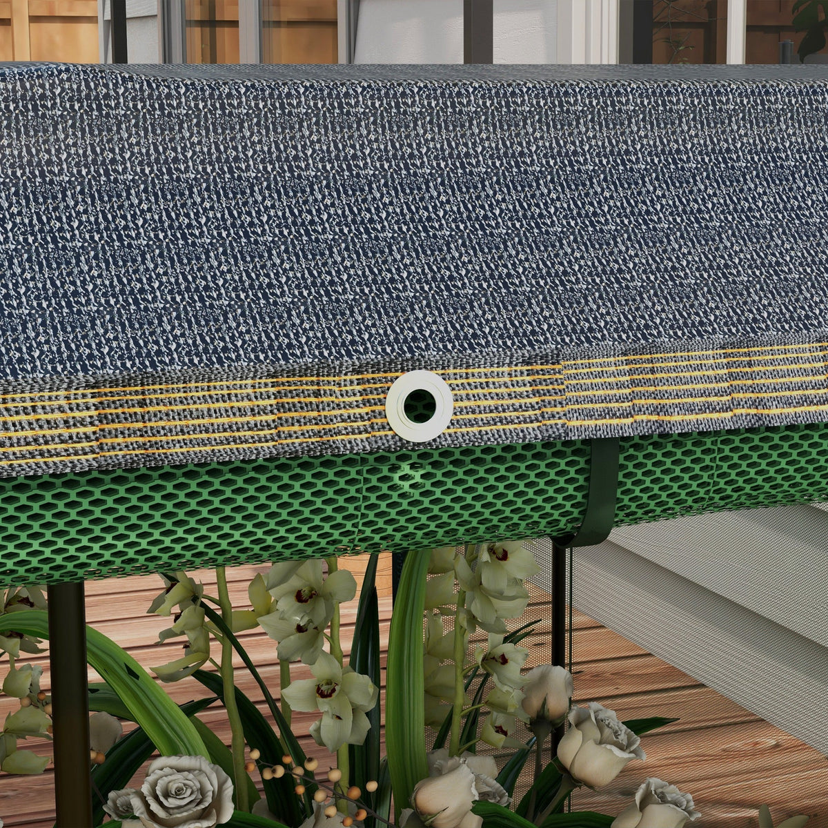 Outsunny 7.3 x 3.4 ft Galvanized Raised Garden Bed