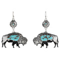 Justin Buffalo Stones - Women's Earrings Set