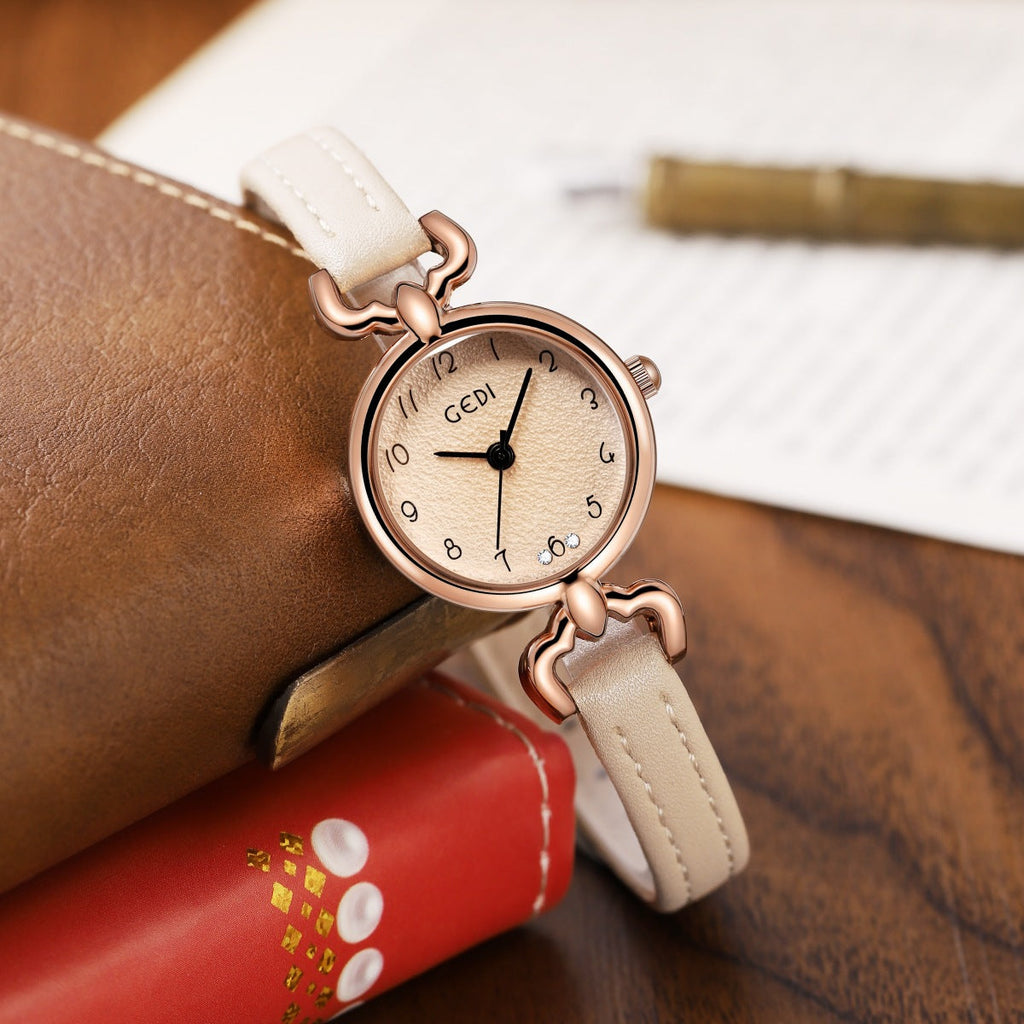 Slim Textured Petite Dial Quartz Ladies Watch