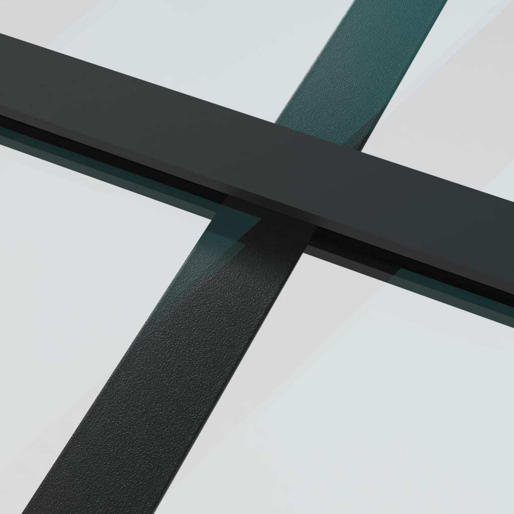 Sliding Door ESG Glass and Aluminum 29.9"x80.7" Black