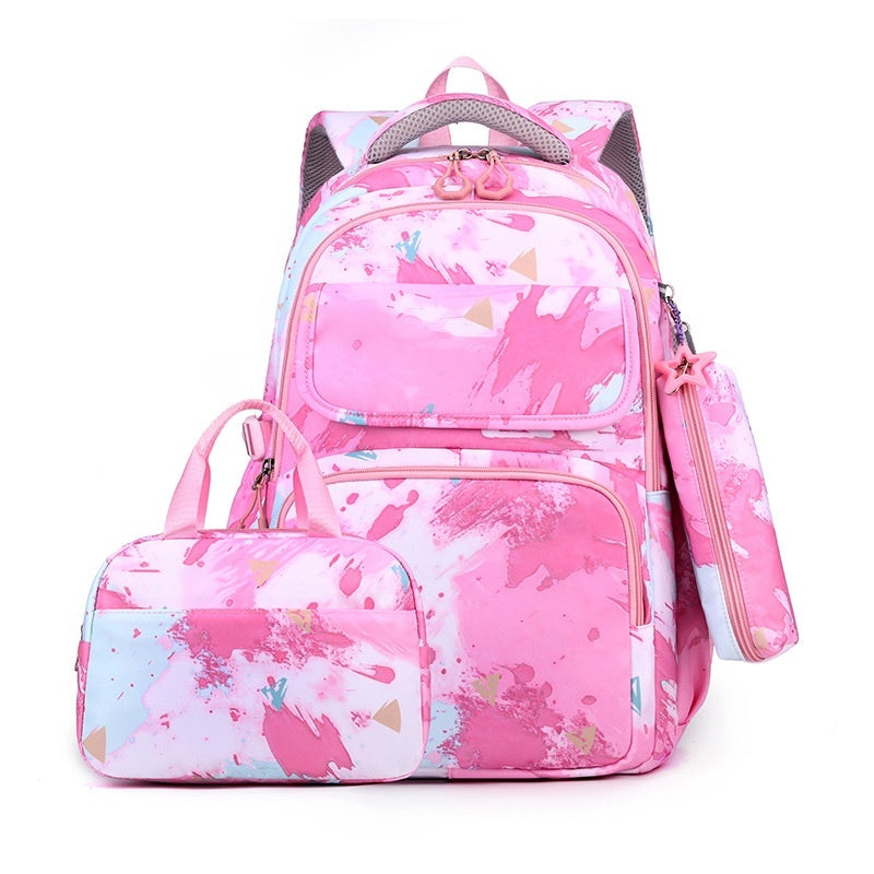 Elementary School Backpack Weight-Reducing Back-Supporting And High-Capacity
