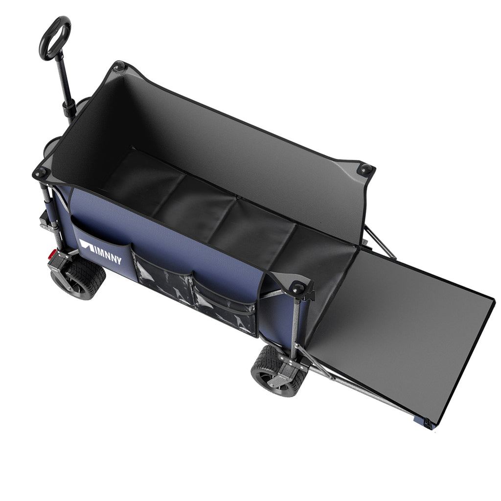 300L Heavy Duty Beach Wagon with Expandable Tailgate - Garden Cart