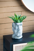 Easter Island Cement Planter