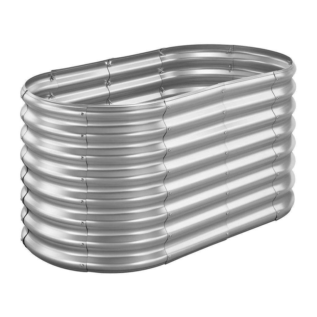 Oval Metal Raised Garden Bed