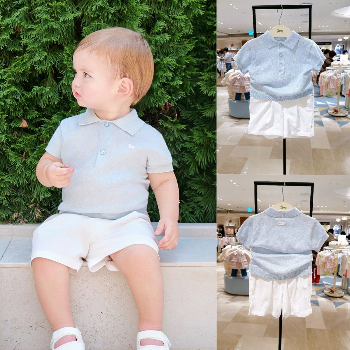 Summer-style Children's Simple Lapel Casual