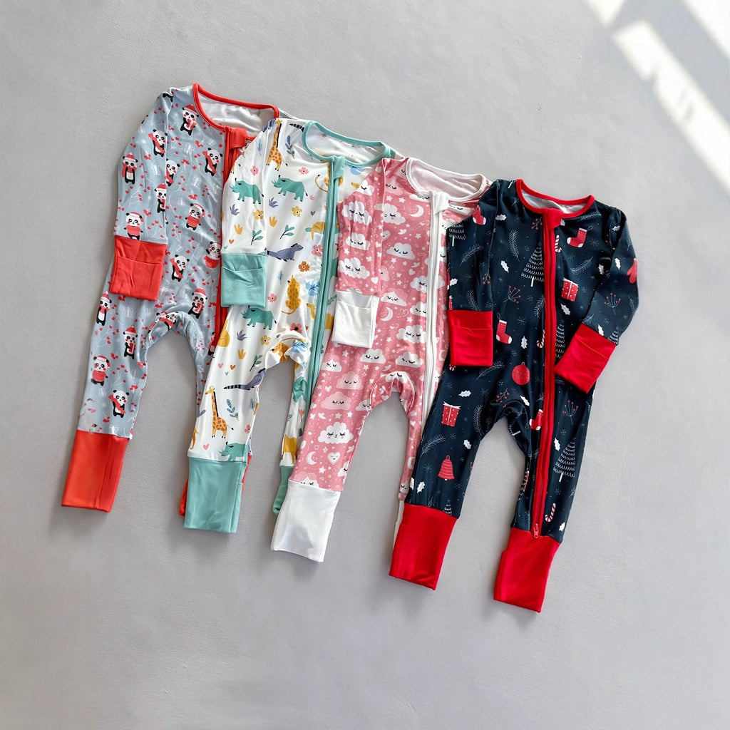 Bamboo Fiber Onesie European And American Style For Infants And Toddlers