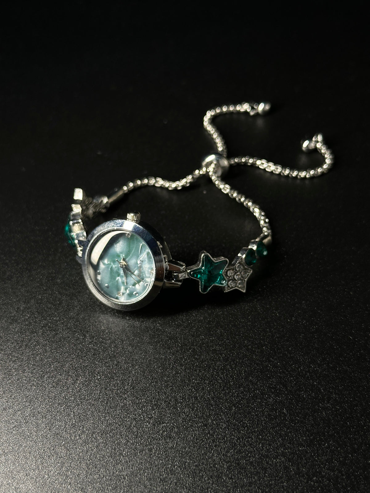 Green Diamond-studded Star Watch
