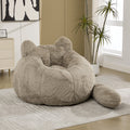 41.7'' W Boneless Single Sofa, Faux Fur Bean Bag Chair