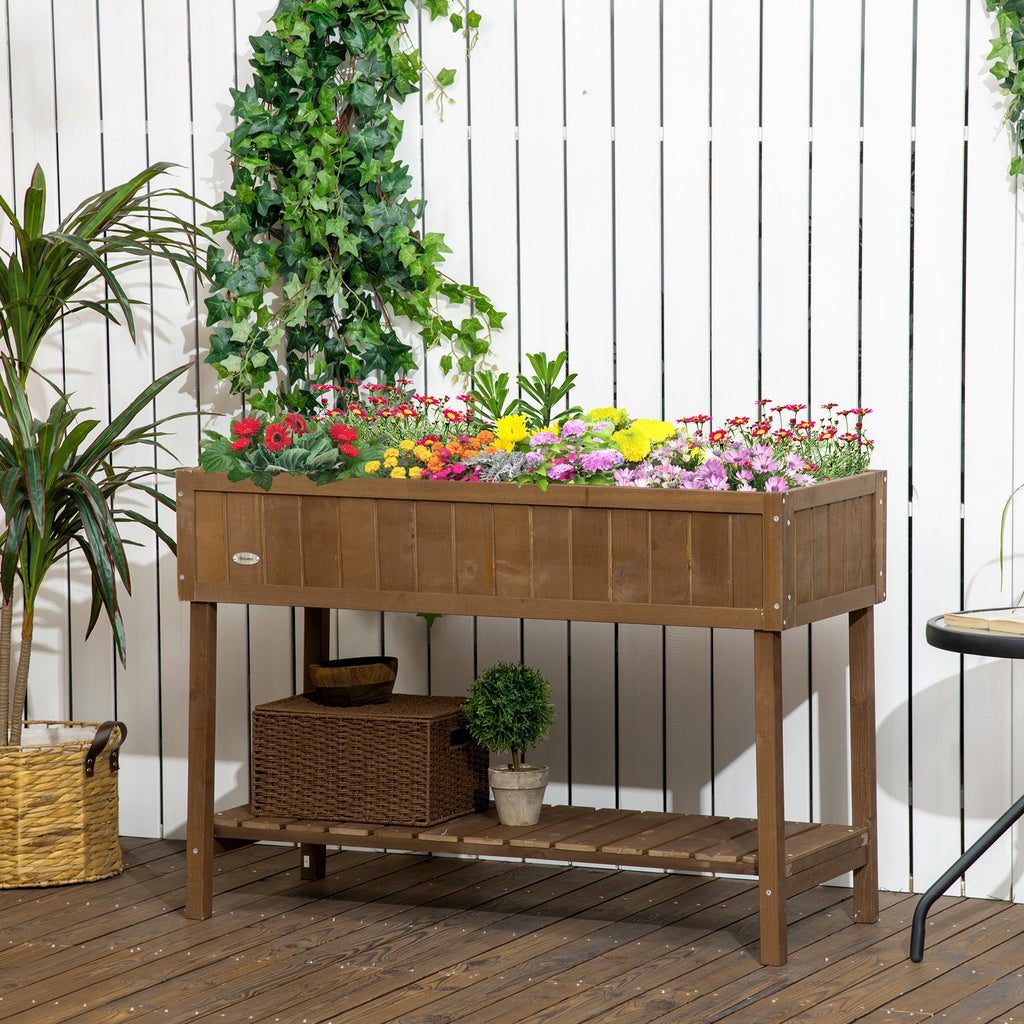 Outsunny 43x18x30in Raised Garden Bed