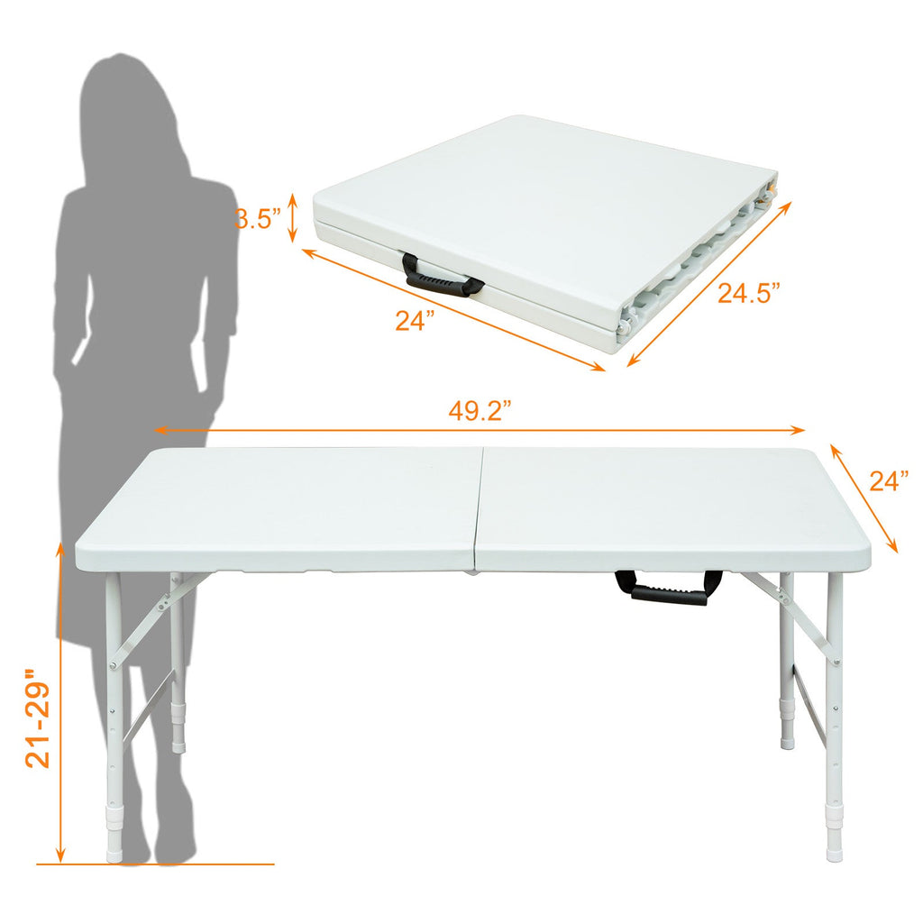 4ft Portable Folding Table - Maximum Weight 135KG