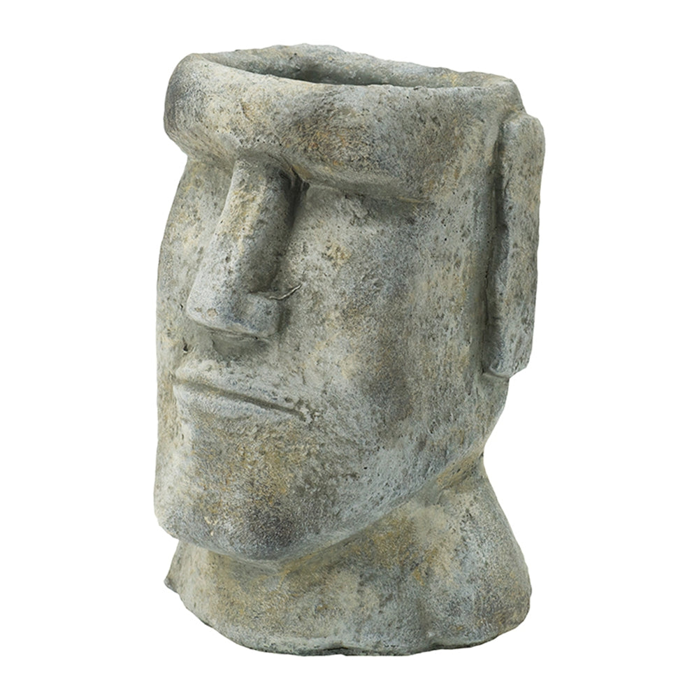 Easter Island Cement Planter - 9"