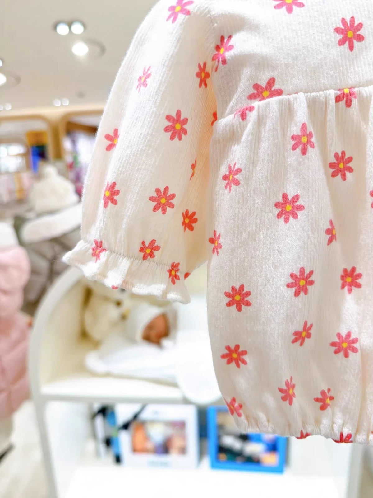 Cute Floral Romper With Hood