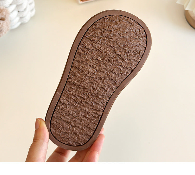 Girls Winter Velvet-Lined Casual Warm Shoes