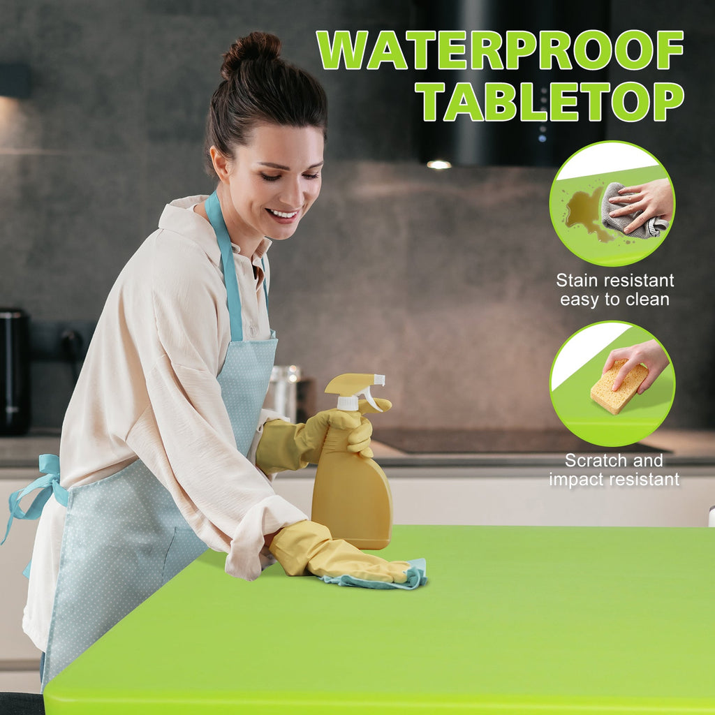 4ft Foldable Outdoor Table with Durable Construction - White
