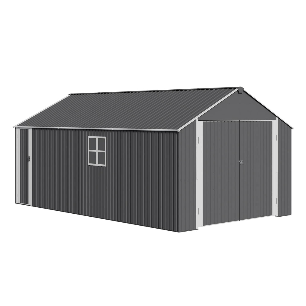 12x20 FT Heavy Duty Metal Garage Shed