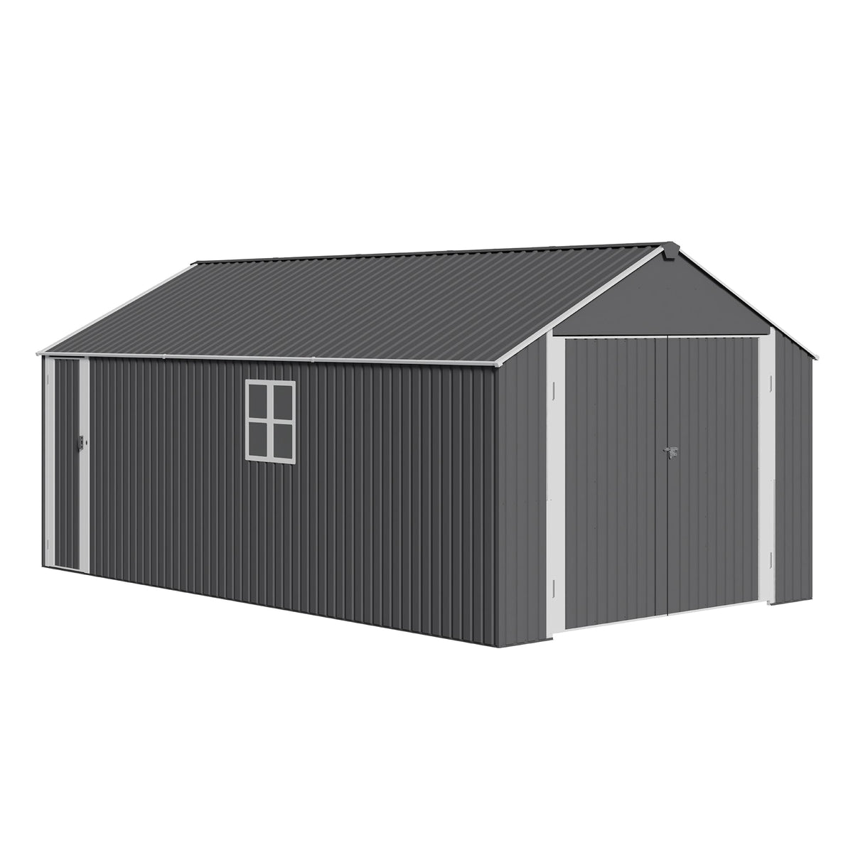 12x20 FT Heavy Duty Metal Garage Shed