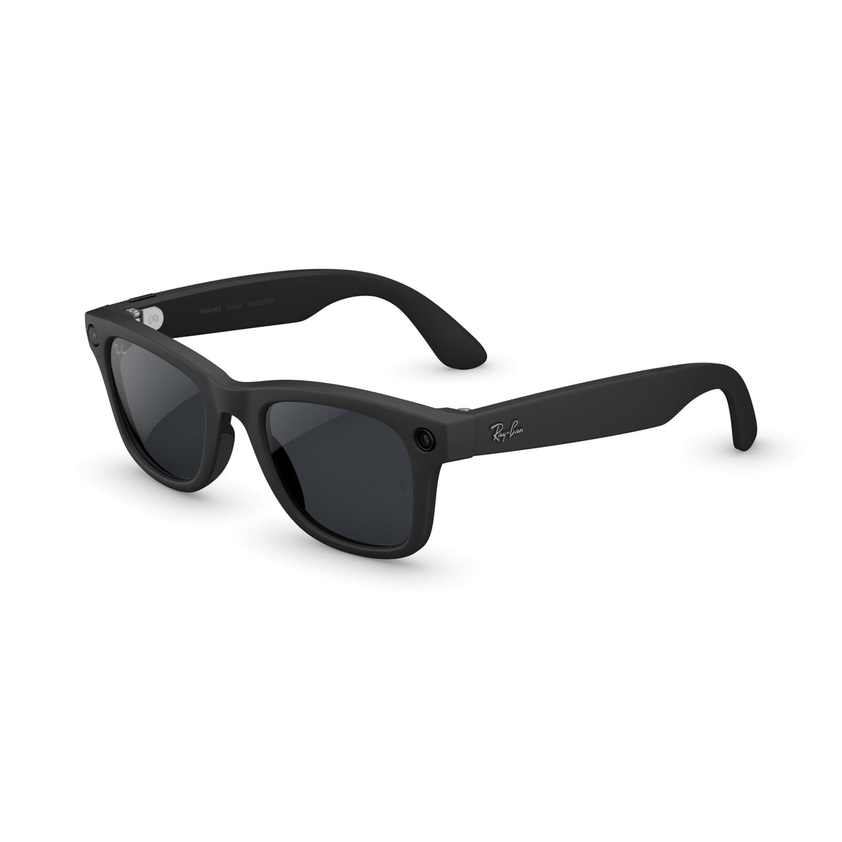Meta Ray-Ban (Gen 2) Wayfarer Smart AI Glasses, Matte Black, Transitions®