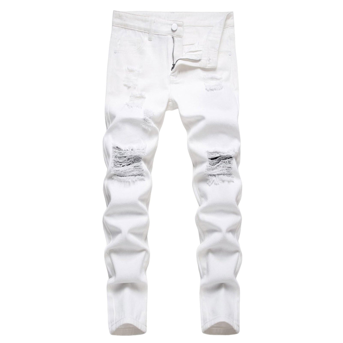 Boy's Stretch Comfy Ripped Jeans Skinny Fit Destroyed Distressed Fashion Washed Denim Jeans Pants 3-16 Years