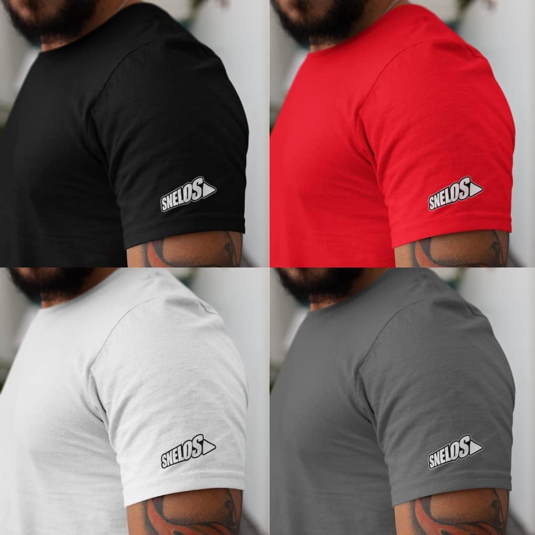 SNELOS Sneaker Matching Graphic Tee for Men Cotton Streetwear T Shirt Casual Everyday Top