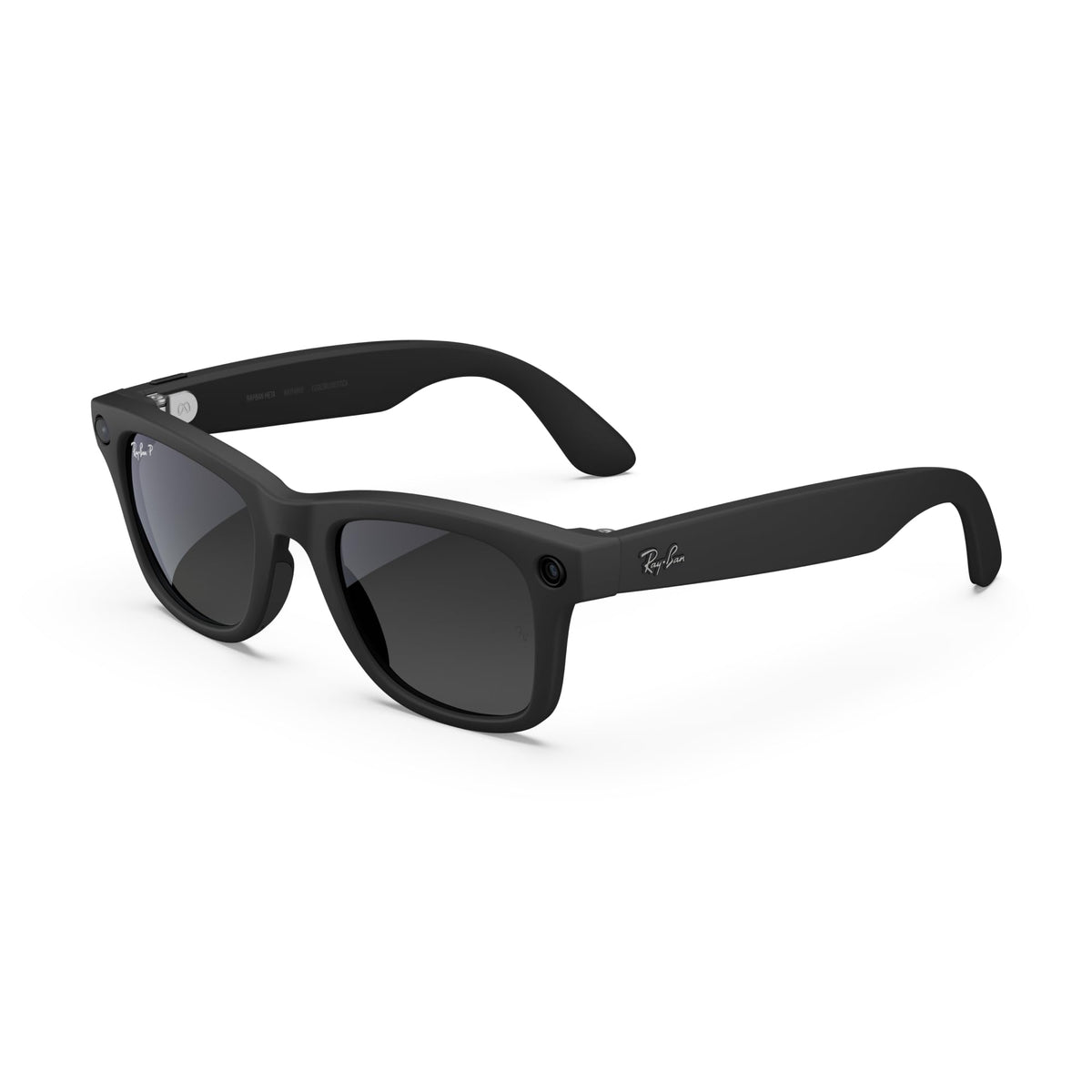 Meta Ray-Ban (Gen 2) Wayfarer Smart AI Glasses, Matte Black, Transitions®