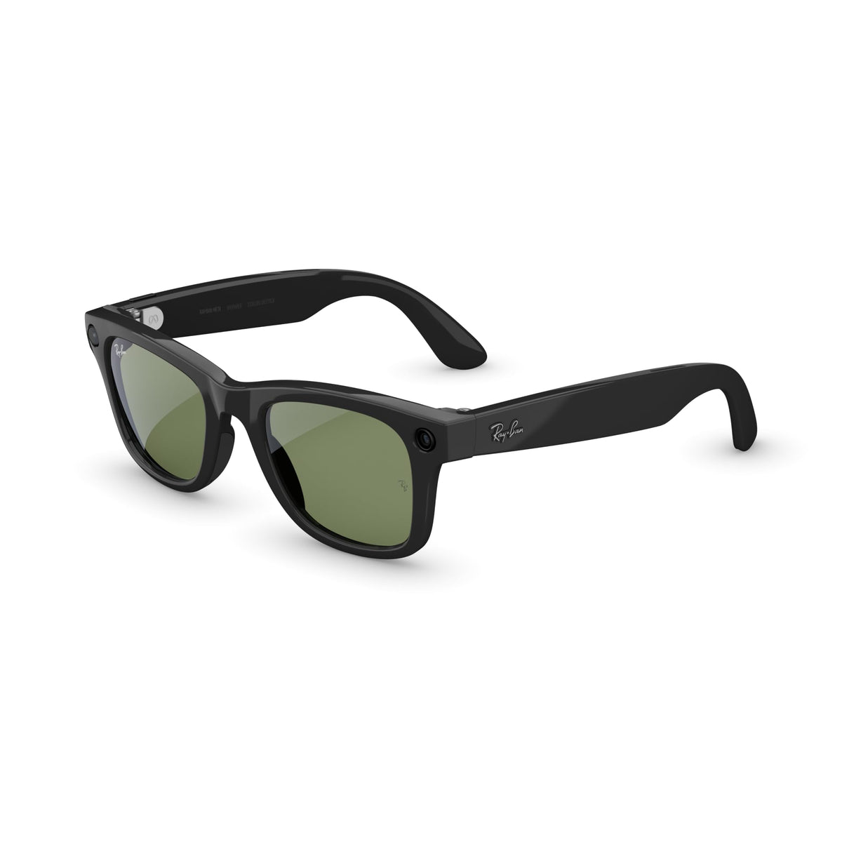 Meta Ray-Ban (Gen 2) Wayfarer Smart AI Glasses, Matte Black, Transitions®