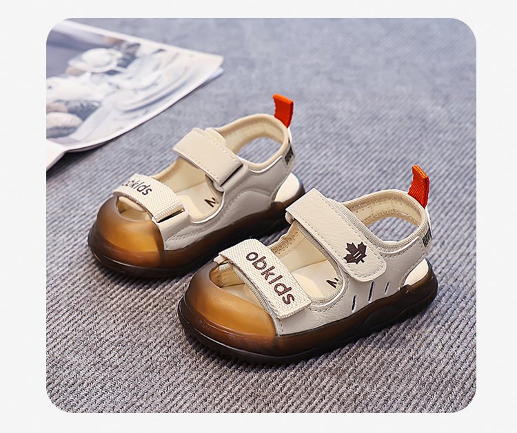 Children's Beach Shoes Summer New Style Medium And Large Children's And Boys' Sandals Velcro Children's Shoes