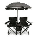 Portable Folding Picnic Chair Set with Umbrella – Oxford Fabric