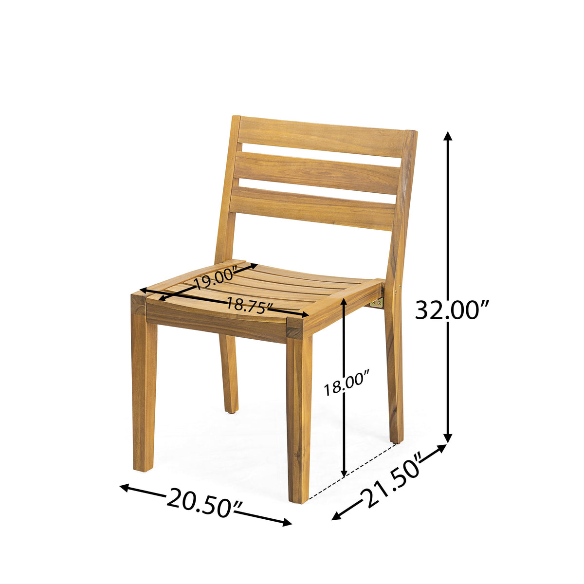 Outdoor 7 Pieces Acacia Wood Expandable Dining Set with Umbrella Hole