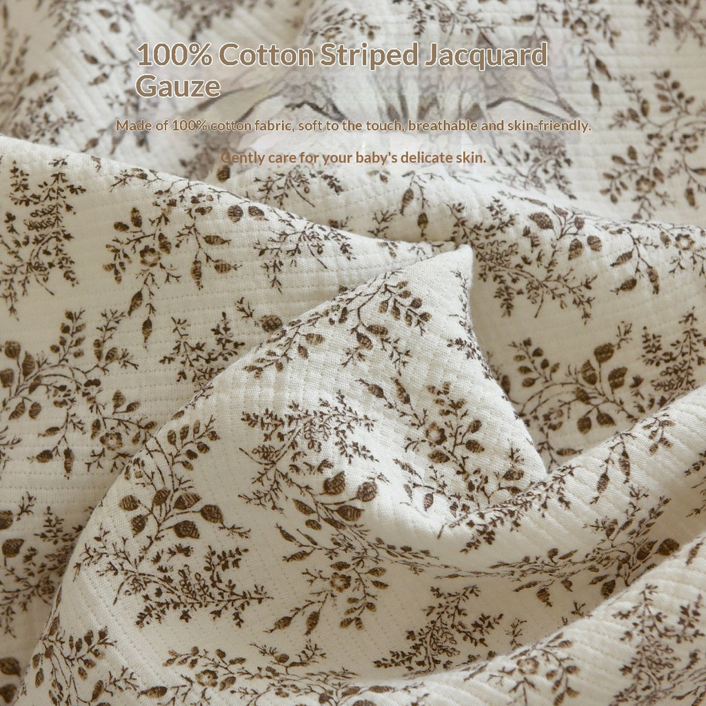 Baby Pure Cotton Three-layer Gauze Swaddle Blanket Bath Towel